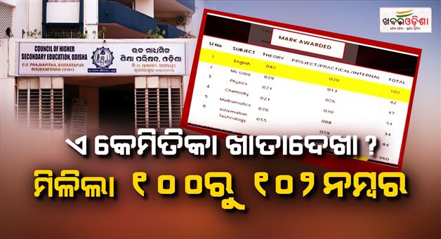 Khabar Odisha:student-scores-102-marks-out-of-100-in-odisha-class-12-exam-authorities-admit-mistake