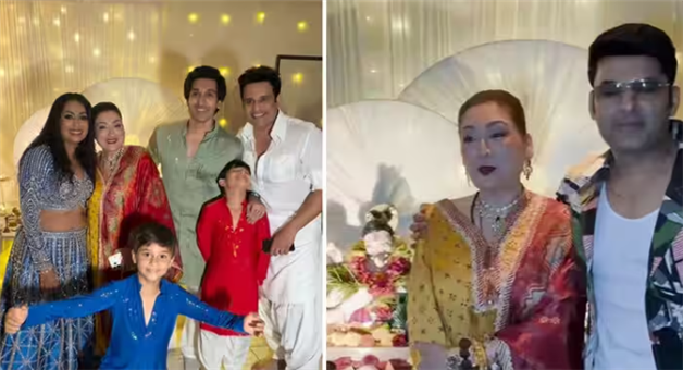 Khabar Odisha:sunita-ahuja-visits-krushna-abhishek-home-ganpati-celebration