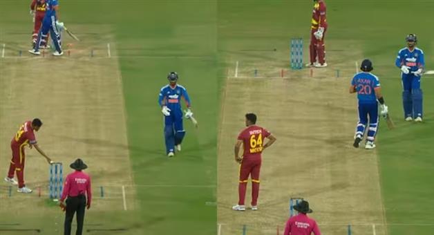 Khabar Odisha:tilak-varma-run-out-controversy-india-vs-west-indies-3rd-t20-indore