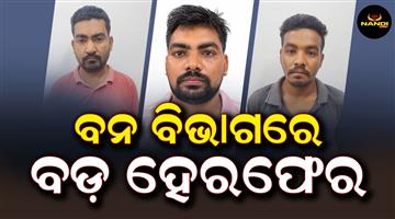Khabar Odisha:vigilance-arrests-3-persons-of-dhenkanal-forest-department